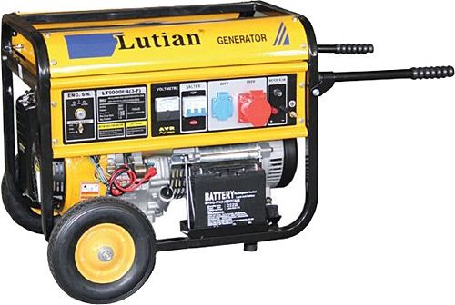 Генератор бензиновий LUTIAN 3 фази (380В), 7кВт, (LT9000EB)